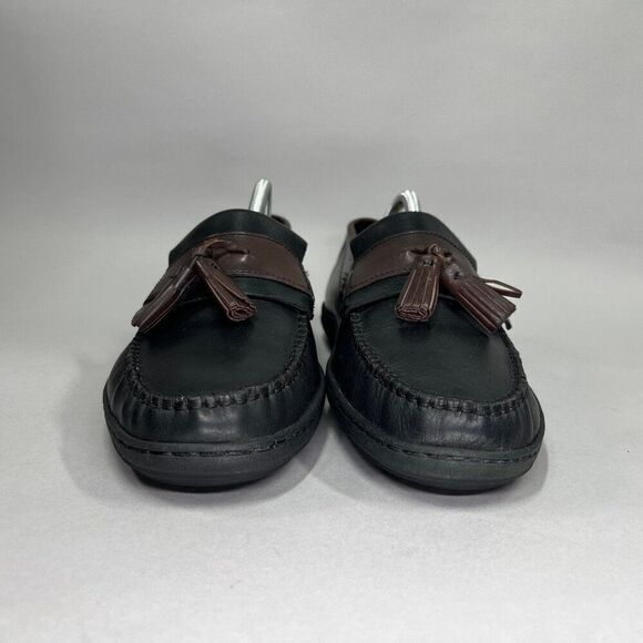 Cole Haan Men\'s Size 9 Black & Brown Leather Tassel Loafers‎ main image 9